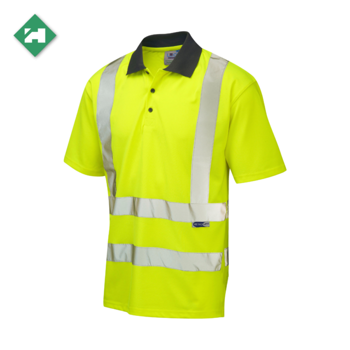 HV5001_EcoViz Short Sleeve Polo Shirt_Yellow