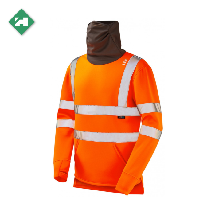 WW1288_Eco-Vis Hi-Vis Snood Sweatshirt_Orange